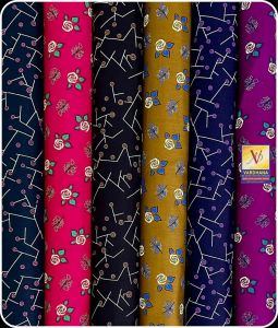 Ladies Rose Print Cotton Nighty Fabric