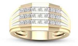 14K Sold Gold Diamond Ring