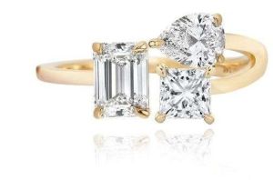 14k Yellow Gold Natural Diamond Ring