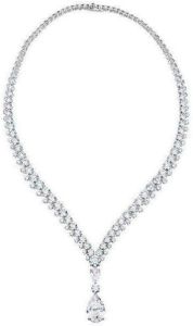 18K White Gold Lab Grown Diamond Necklace