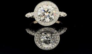 Lab Grown Diamond Designer Halo Engagement Ring