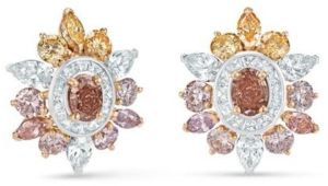 Colorful Natural Diamond Earrings