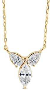 Marquise Pear Cut Lab Grown Diamond Pendent