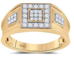 Men Diamond Accent Gold Ring