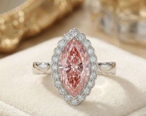 Pink Marquise Radiance Ring