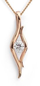 Solitaire Round Cut Lab Grown Diamond Pendant