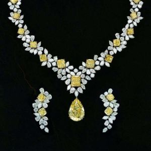 Yellow Sapphire Necklace Set