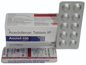 100 Mg Aceclofenac Tablet