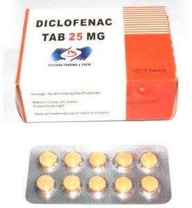 25 Mg Diclofenac Tablets
