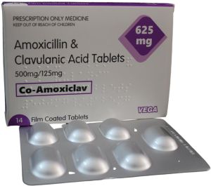 625 Mg Amoxicillin And Clavulanic Acid Tablets