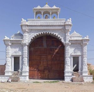 Carved Marble Temple Entrance Gate