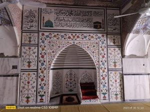 Customized White Marble Masjid Qibla Construction