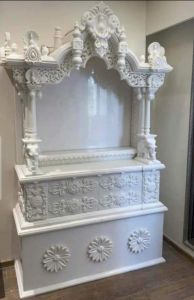 Hand Carved White Marble Temple