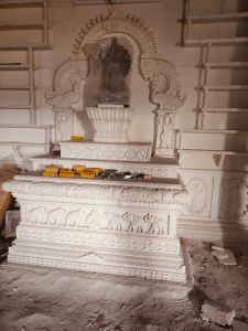 Jain White Marble Vedi