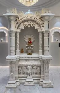 White Marble Home Temple