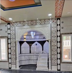 White Marble Masjid Qibla