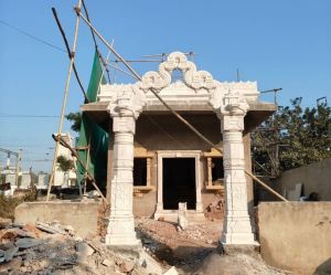 White Marble Temple Entry Gate