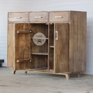 Solid Wooden Sideboard Cabinet