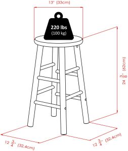 Wooden Bar Stool