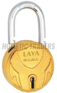 Lava Bulbul Double Locking Round Brass Security Padlock