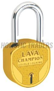 Lava Champion Brass Double Locking Premium Security Padlock