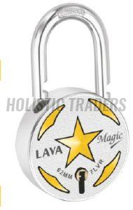 Lava Magic Star Design Double Locking Security Padlock