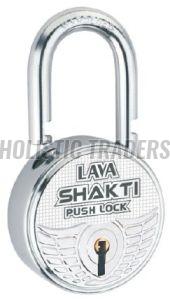 Lava Shakti Push Lock Heavy Duty Round Security Padlock