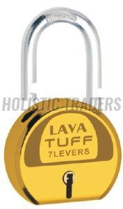 Lava Tuff 7 Lever Brass Double Locking Security Padlock