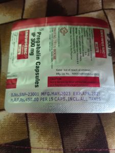 Pregablin 300mg 15 Cap Strip