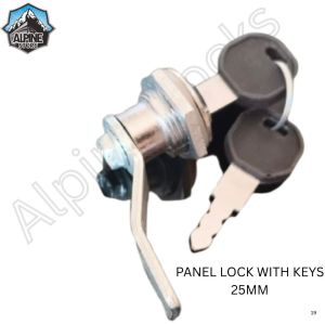 Chrome Finish Electric Panel Key Lock