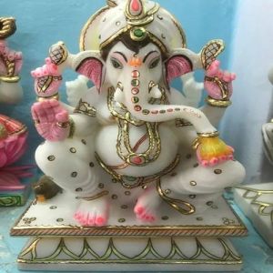 Marble Colored Ganesh Statue