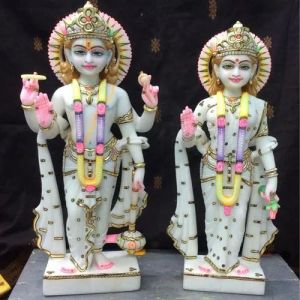 Marble Laxmi Narayan Statue