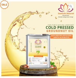 Natural Unrefined Cold Pressed Groundnut Oil