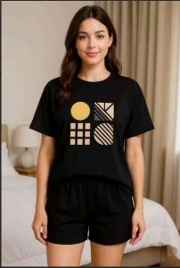 Women Shorts and Tshirt Set