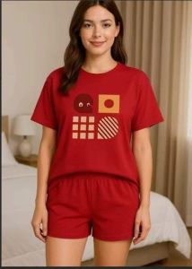 Women Shorts and Tshirt Set