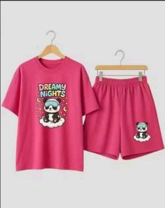 Women Shorts and Tshirt Set