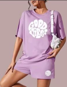 Women Shorts and Tshirt Set
