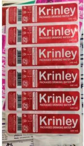 Water Bottle Label Sticker