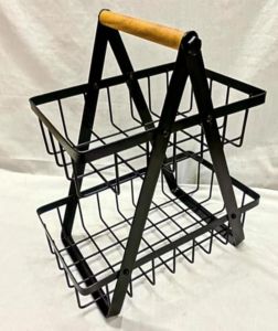 2 Tier Metal Countertop Fruit Basket