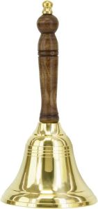 Brass Hand Bell with Wooden Handle