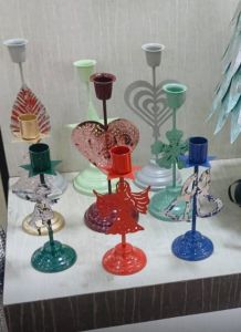 Colorful Metal Candle Stand