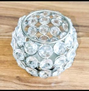 Crystal Glass Votive Tea Light Candle Holder