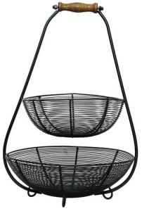Nestroots 2 Tier Iron Fruit Basket