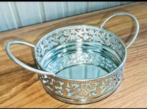 German Silver Decorative Basket