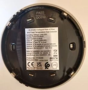 GST DI-9103E Intelligent Fixed Temperature &AMP; Rate of Rise Heat Detector