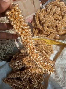 Artificial Golden Breads Gajra