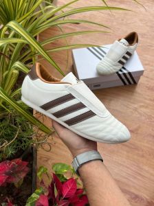 Adidas Taekwondo X Kith Natural Canvas Coffee Quartz Sneakers