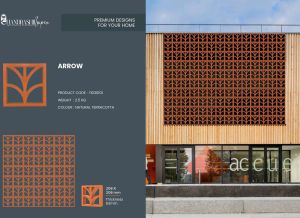 Arrow Design Terracotta Jali