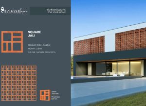 Square Design Terracotta Jali