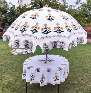 Hand Block Printed Umbrella